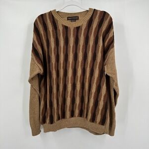 Liberty Sweaters Mens Vintage Grandpa Sweater Size L‎ Retro Fall Knit Old Money